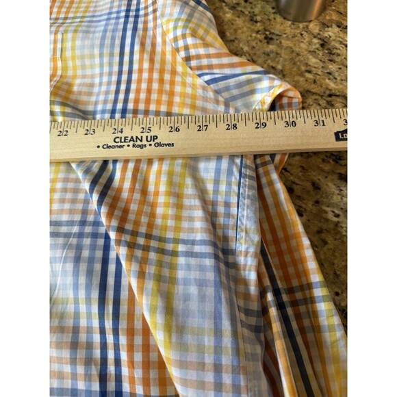 Overton Men's Button Down Check Shirt Long Sleeve XXL - Picture 4 of 7